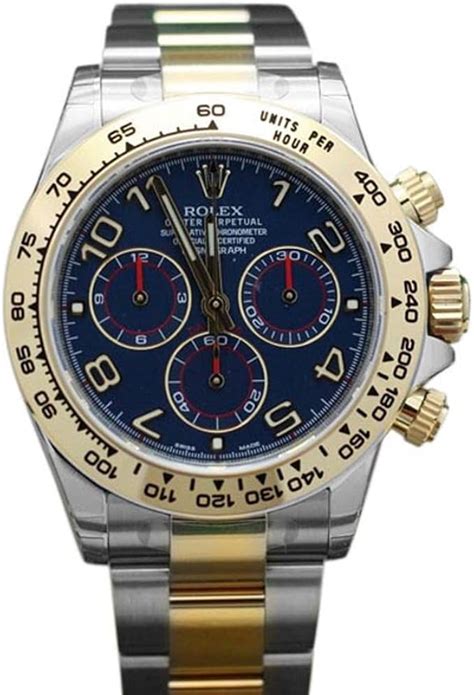 rolex daytona bicolor stahl gold blaues zifferblatt|rolex daytona gehäuse.